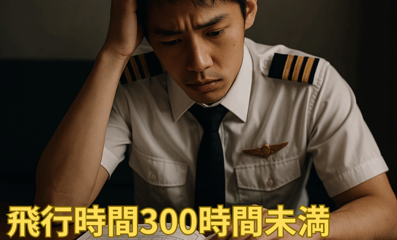 飛行時間300時間未満のあなたへ